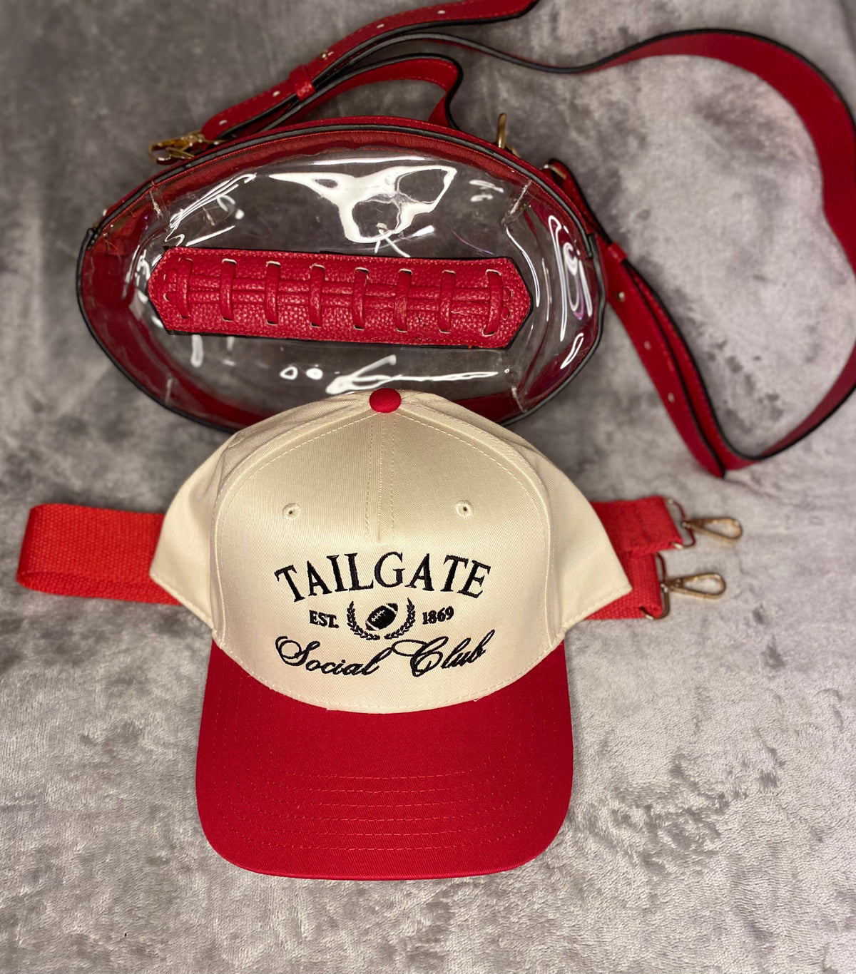 Tailgate Social Club Canvas Trucker Hat - Red