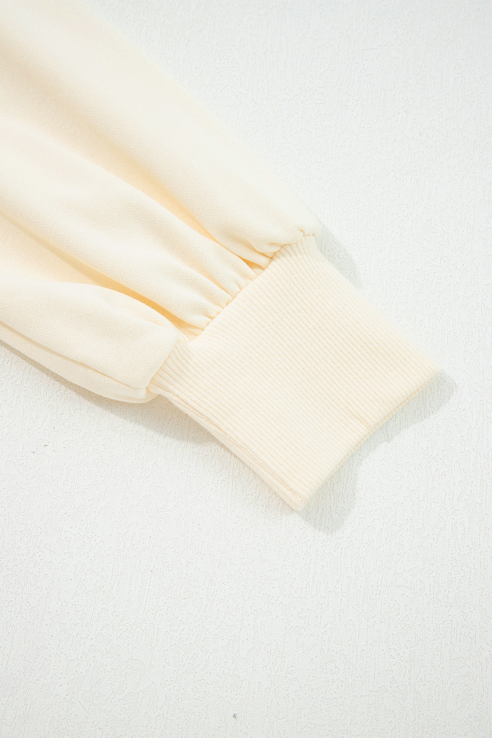 Light Yellow Striped Ruffle Collar Pullover